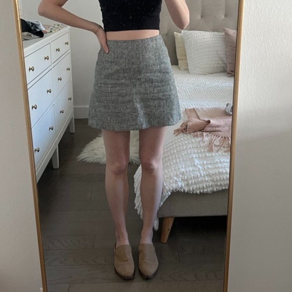 Worn Once Black and White Reformation Skirt